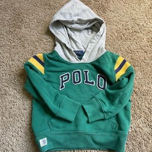 2t toddler Polo RL varsity hoodie